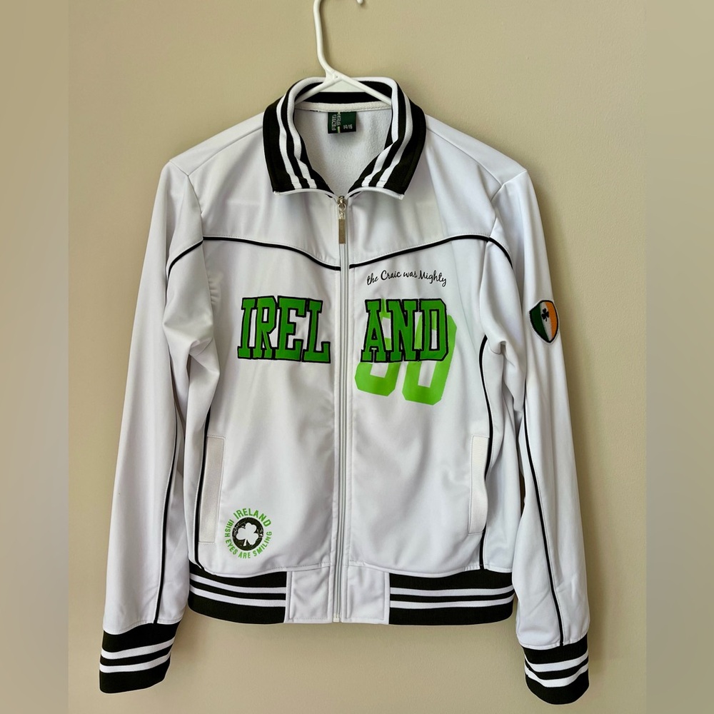 Retro Irish Ireland 30 Women's Embroidered Track Jacket - Size 14/16 (US M)